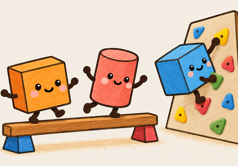 運動療育のようす（イラスト）